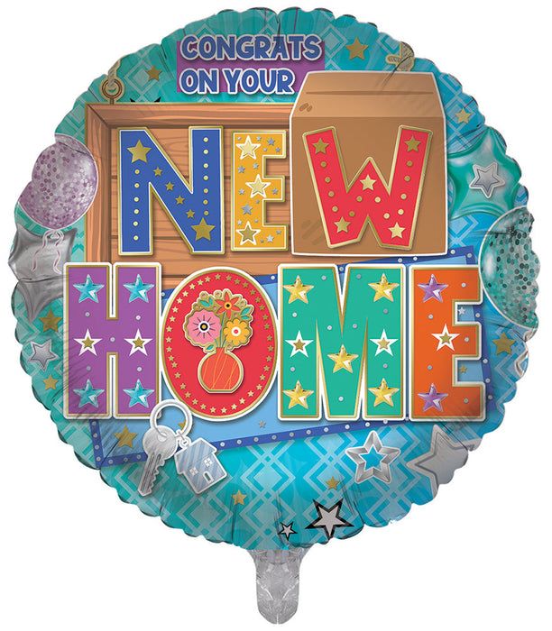 New Home Congrats 18 Inch Foil Balloon