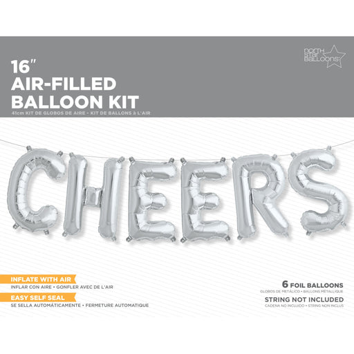 16'' Silver Cheers Kit Air Fill