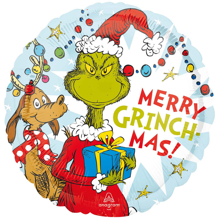 Grinch Christmas Standard Foil Balloons