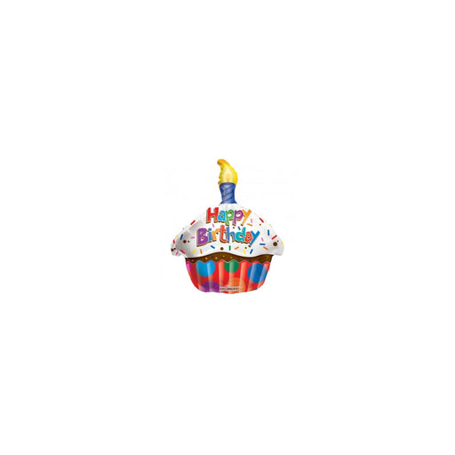 18'' Happy Birthday Cupcake Foil Balloon