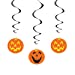 Pumpkin Hanging Swirl Decorations, 26'', 3pk