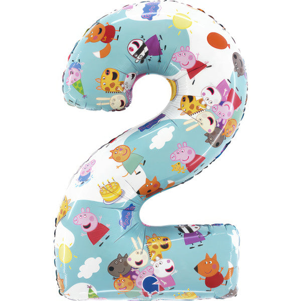 Peppa Pig 26" Number 2 Balloon