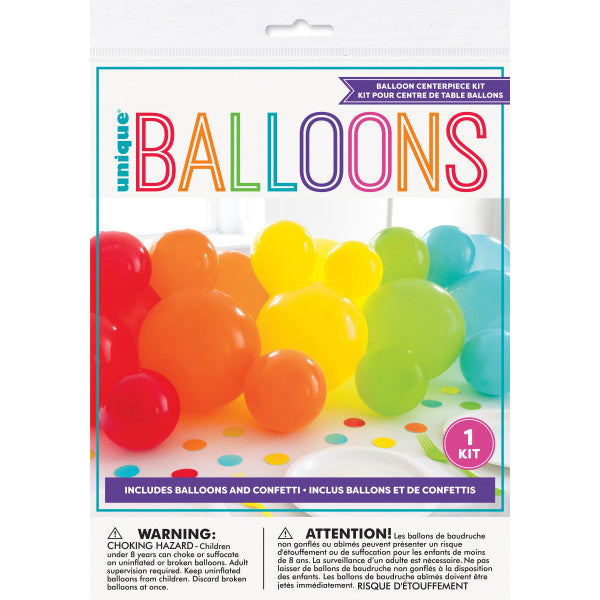 Rainbow Balloon Centre Piece