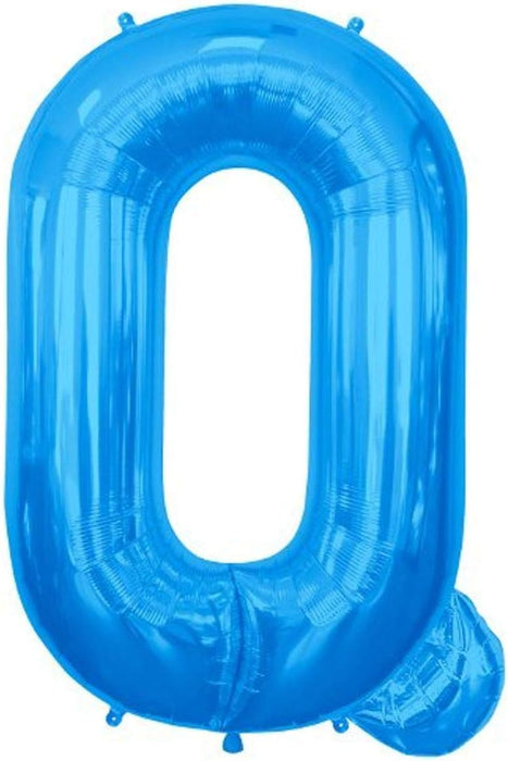 34'' Super Shape Foil Letter Q - Blue