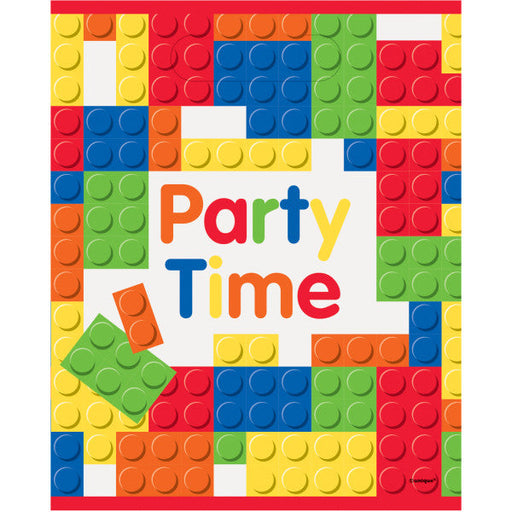 Building Blocks Birthday Loot Bags (8pk)