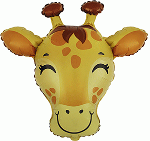 10 Inch Mini Giraffe Head Foil 