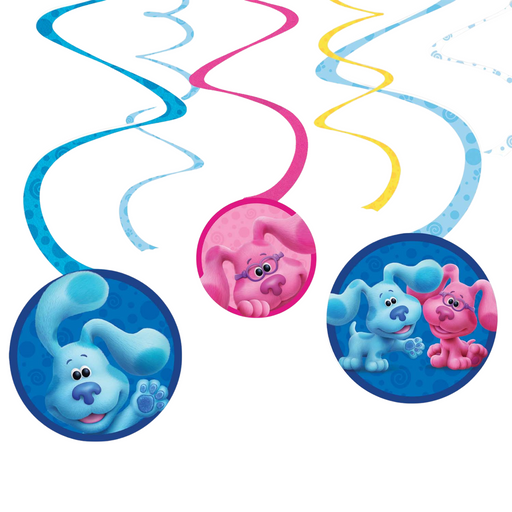 Blue's Clues Hanging Swirl Decorations 6Pc