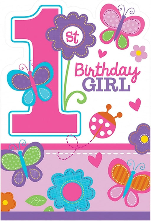 Sweet Birthday Girl Invitation 8pk