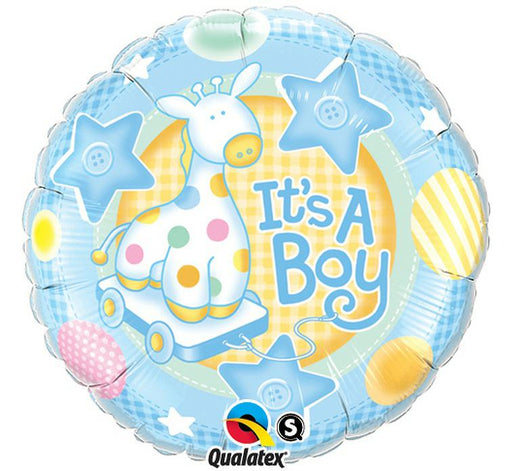 18'' It'S A Boy Soft Giraffe