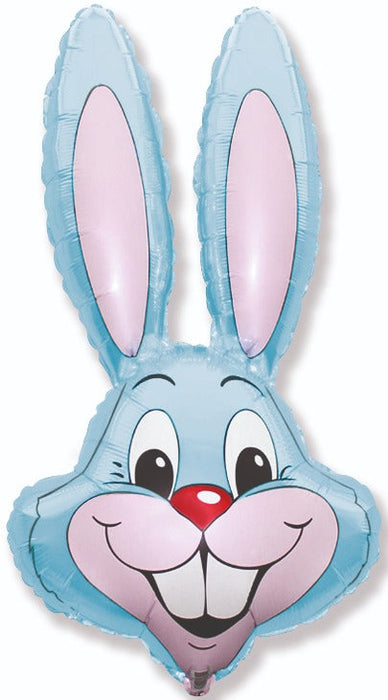 Light Blue Rabbit Shape Foil Balloon 23''W X 35''H