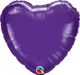 4 Inch Purple Heart Foil (Flat)