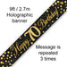 70th Birthday Black & Gold Fizz 9ft Banner