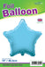 19'' Packaged Light Blue Star Foil Balloon