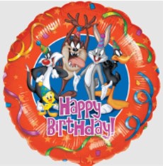 Looney Tunes Foil Happy Birthday