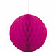 Neon Pink Paper Honeycomb Ball Decoration