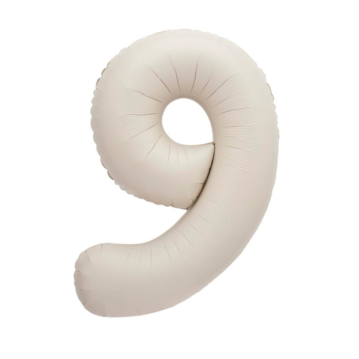 34" Nude Number 9 Foil Balloon