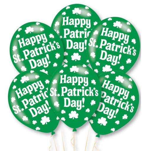 Happy St Patrick'S Day Latex Balloon 6pk