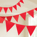 Red Plastic Flag Bunting 10M