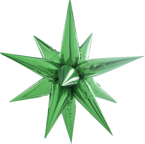 26" Green Exploding Star