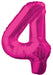 Giant Pink Foil Number '4' Balloon