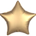 19 Inch Star Satin Gold Sateen Plain Foil (Flat)
