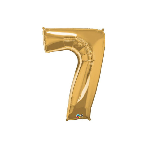 34'' Shape Foil Number 7 - Gold (Qualatex)