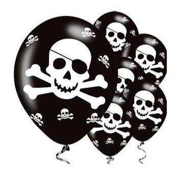 11'' Pirates Latex Balloon 6pk