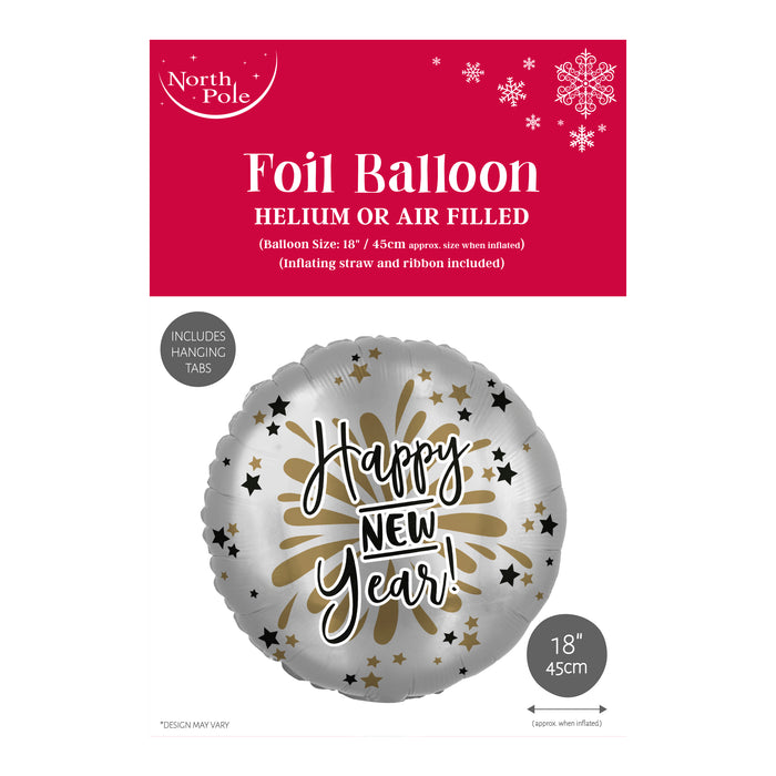 18" Happy New Year Foil Balloon