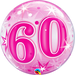 22'' Bubble 60 Pink Starburst Sparkle