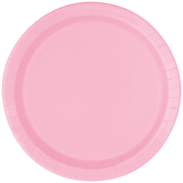 Lovely Pink Solid Round 9" Dinner Plates, 16pk