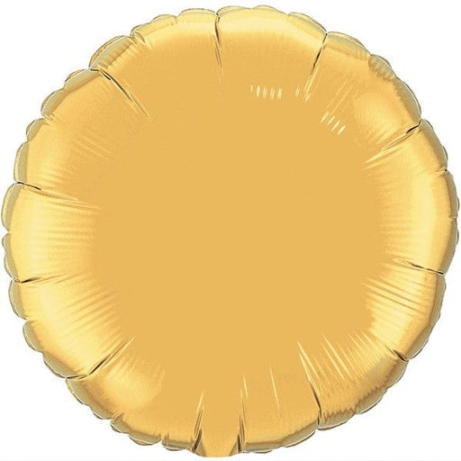 Qualatex 18'' Metallic Gold Round Foil  (Flat)