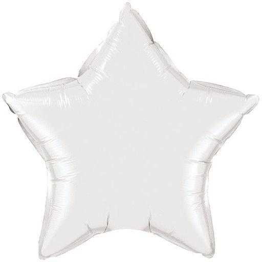 Qualatex 36" White Plain Star (Flat)