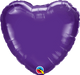 Qualatex 4 Inch Purple Heart Foil (Flat)