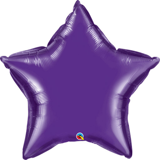 Qualatex 4 Inch Purple Star Foil (Flat)
