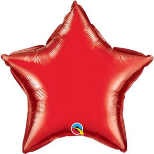 Qualatex 9 Inch Red Star Foil (Flat)