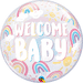 Qualatex Foil Balloons Welcome Baby Boho Rainbows Bubble