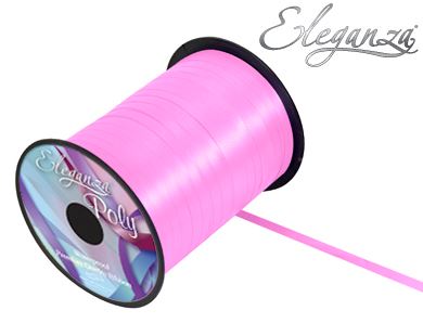 Eleganza Pink Poly Curling Ribbon 5mm x 500yds