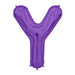 34'' Super Shape Foil Letter Y - Purple