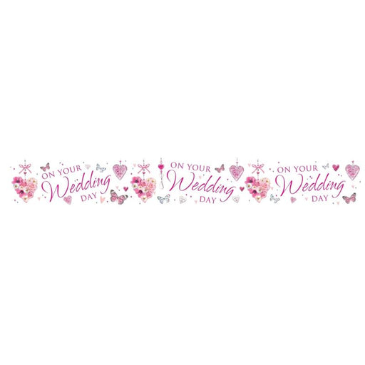 On Your Wedding Day Foil Banner 2.5m