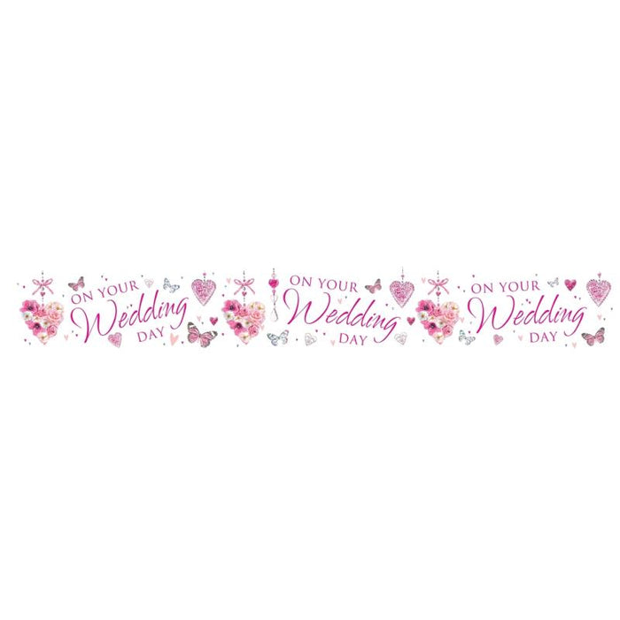 On Your Wedding Day Foil Banner 2.5m