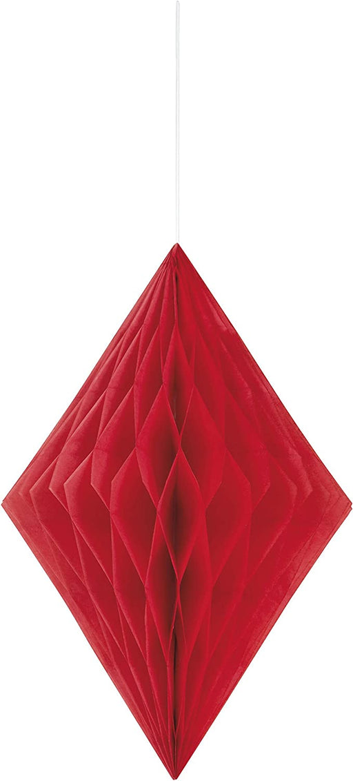 Red Diamond Honeycomb Decoration