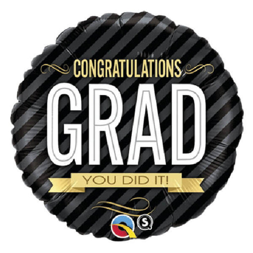 18'' Foil Congratulations Graduate Stripes