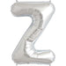 34'' Super Shape Foil Letter Z - Silver