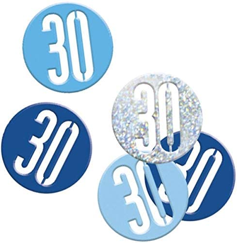 Blue Glitz 30 Confetti 50Z