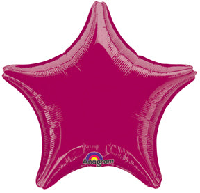 18 Inch Burgundy Star (Flat)