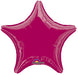 18 Inch Burgundy Star (Flat)