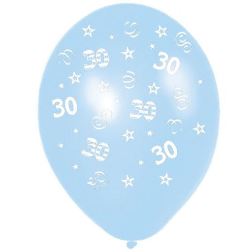 Balloon 11''/27.5Cm Bday 30-Icy Blue