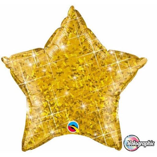 20'' Star Holographic Gold