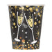 Glittering New Year Paper Cup 9Oz 8pk