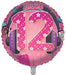 Music And Text 12Th Birthday Foil Balloon